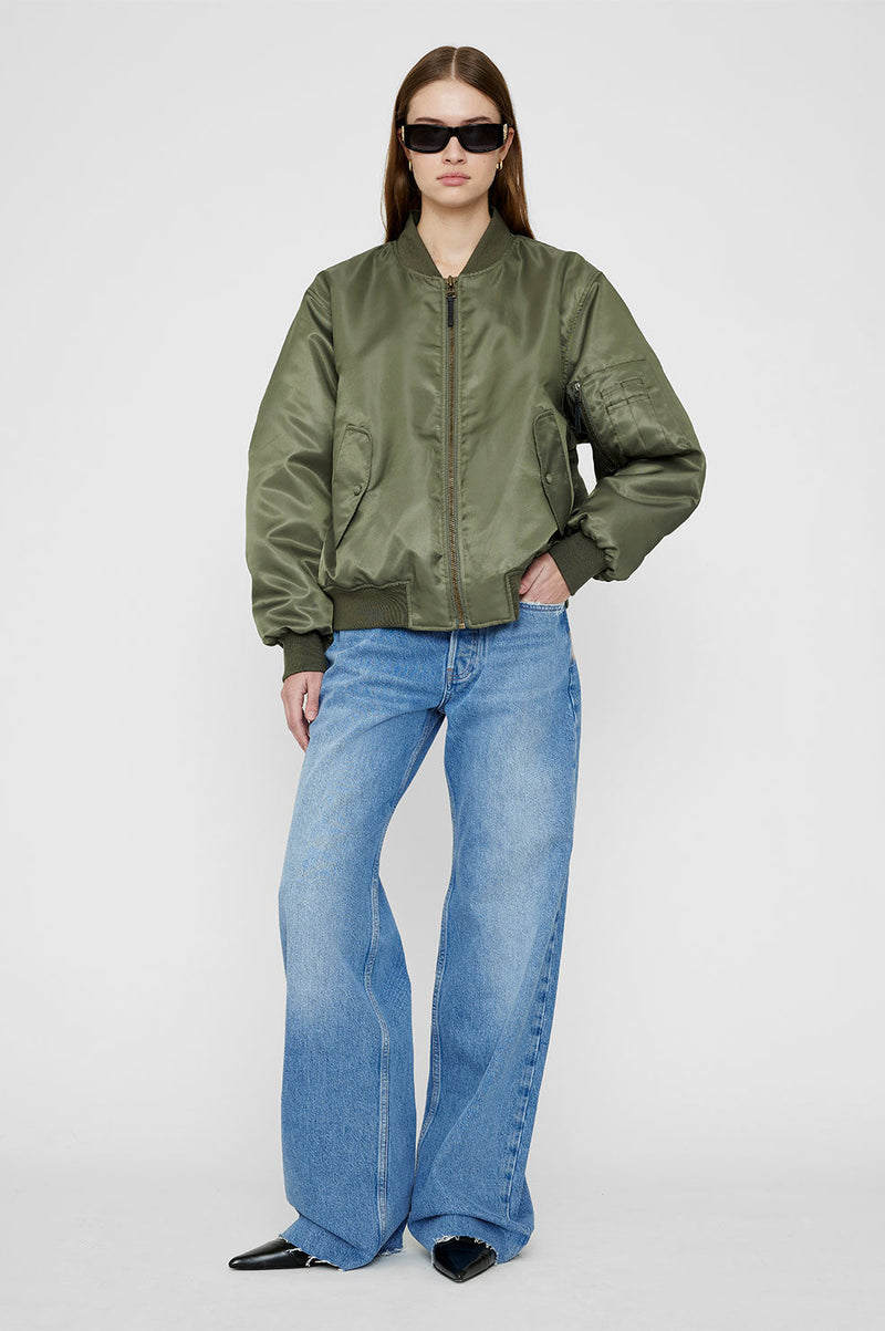 Anine Bing Leon Bomber - Army Green