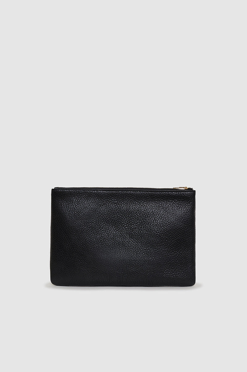 Anine Bing Lili Pouch - Black Pebbled