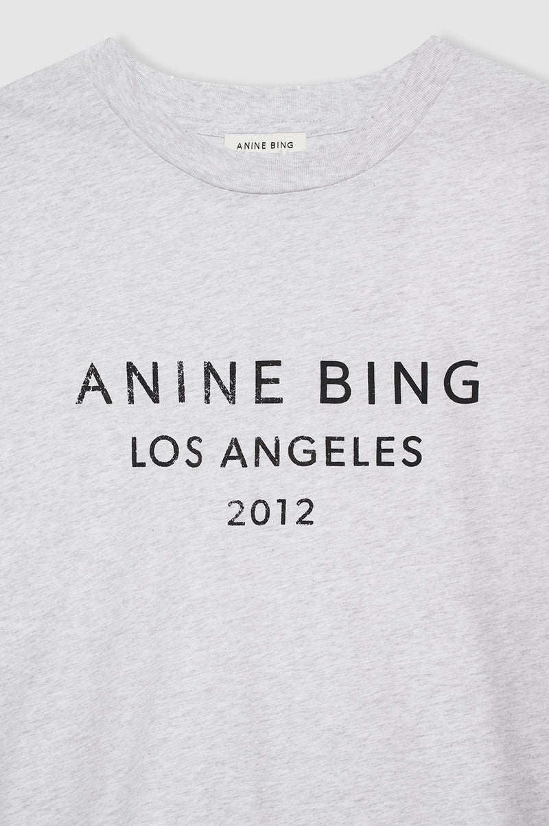 Anine Bing Myers Tee Anine Bing - Heather Grey