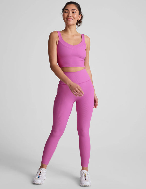 Beyond Yoga Impulse Ribbed High Waisted Midi Legging Sunset Violet