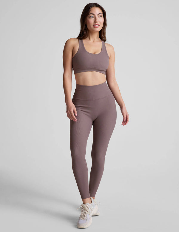 Beyond Yoga Impulse Ribbed High Waisted Midi Legging Woodland