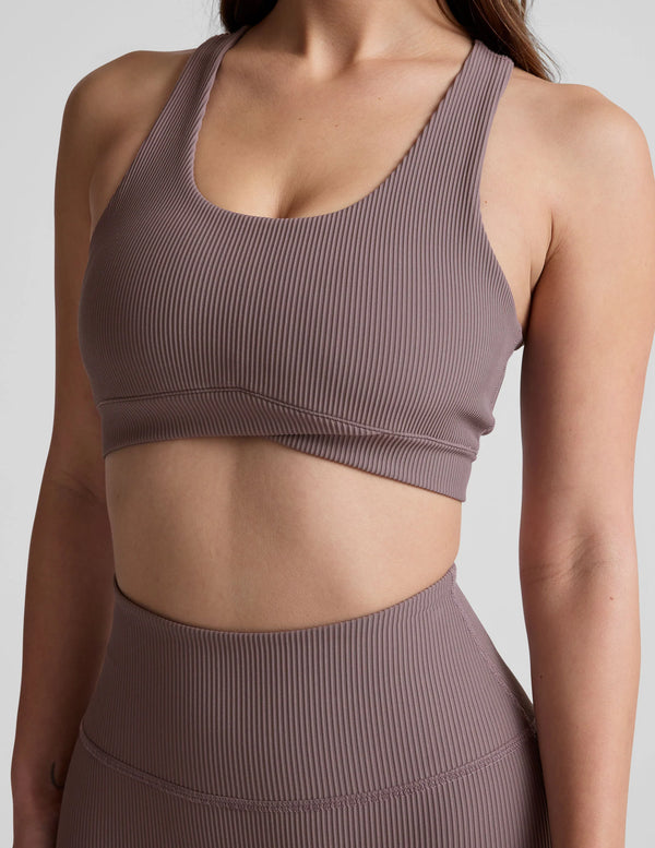Beyond Yoga Impulse Ribbed Bra Woodland
