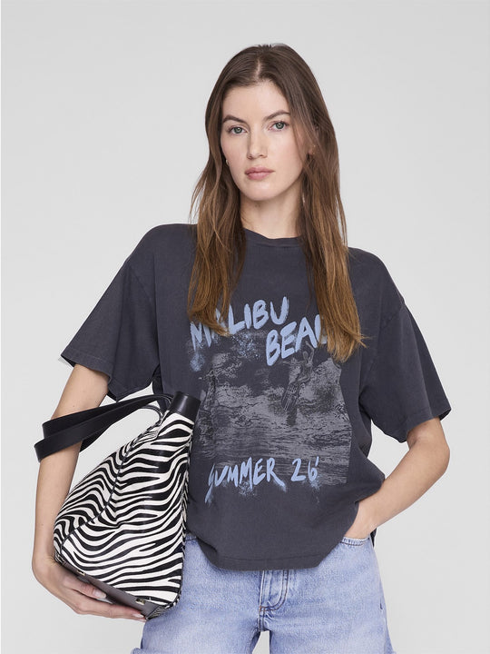 Anine Bing Cade Tee Surfer - Washed Black