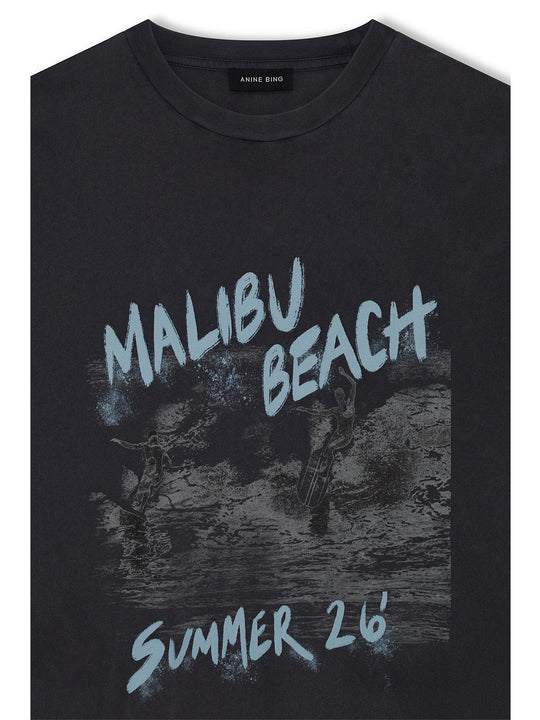 Anine Bing Cade Tee Surfer - Washed Black