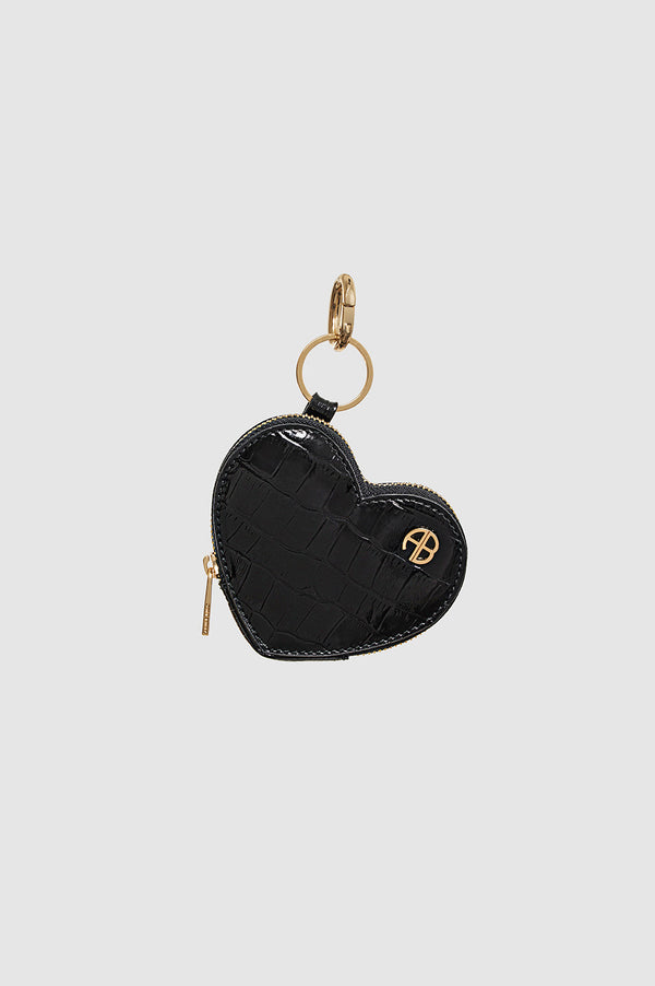 Anine Bing Harriett Coin Purse - Black Embossed