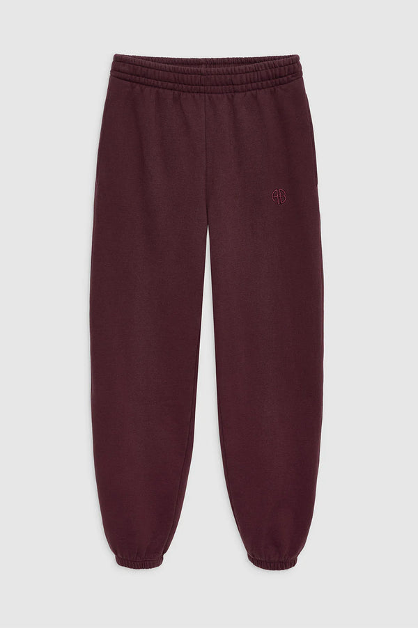 Anine Bing Karter Jogger - Dark Burgundy
