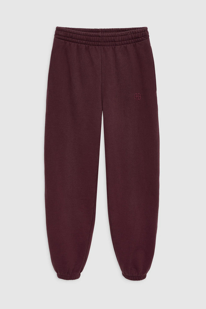 Anine Bing Karter Jogger - Dark Burgundy