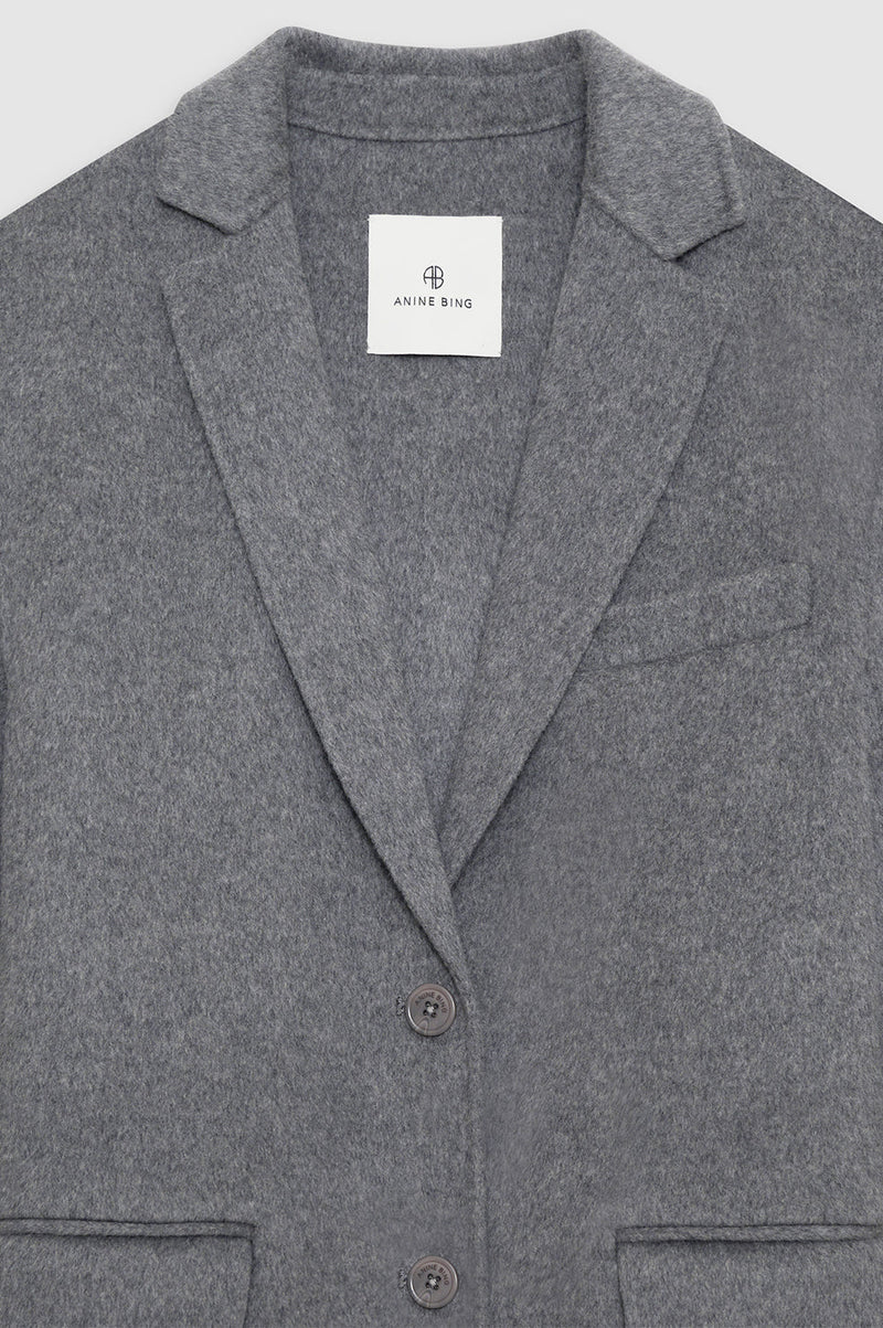 Anine Bing Quinn Blazer - Heather Grey