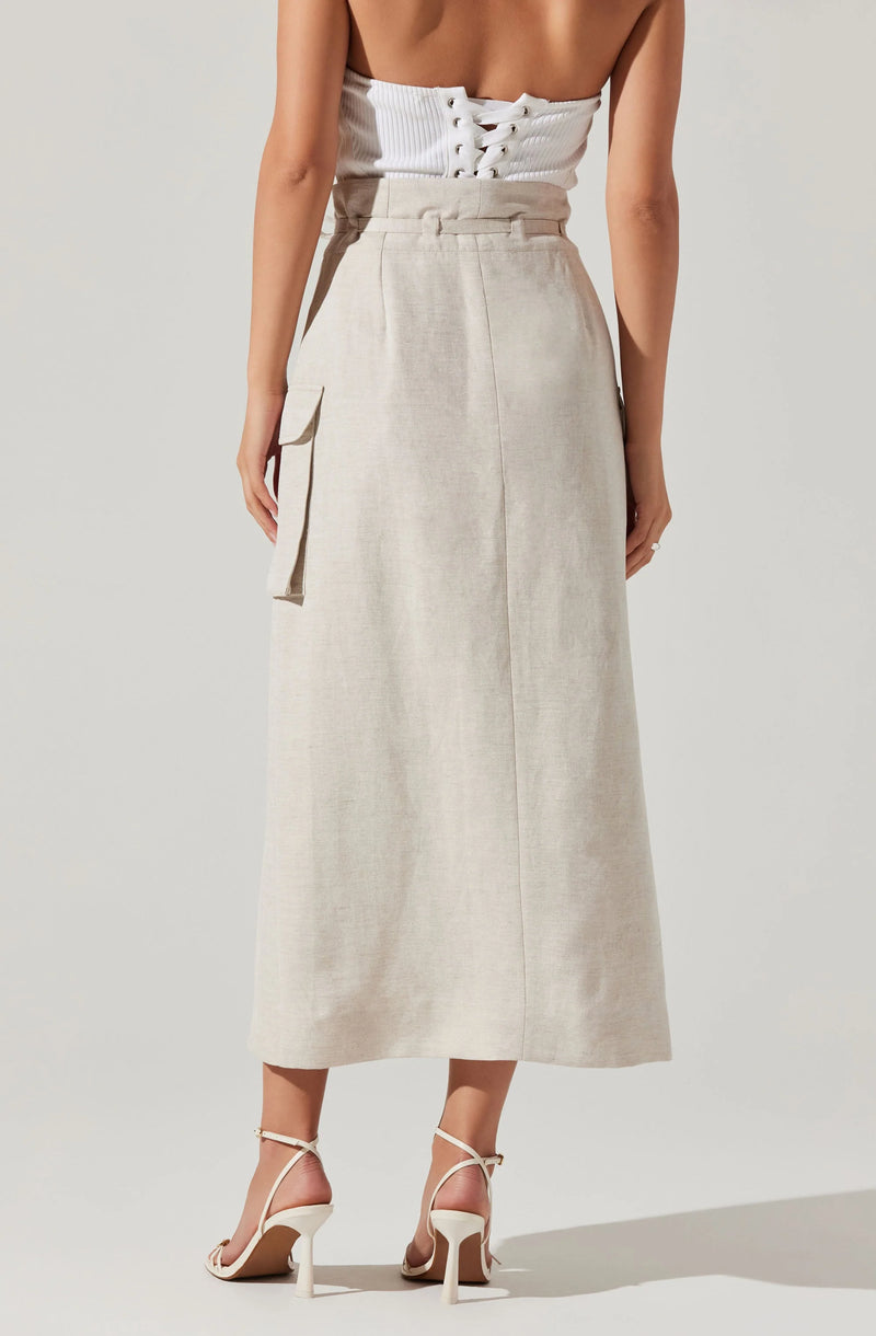 Astr The Label Nara Skirt Oatmeal