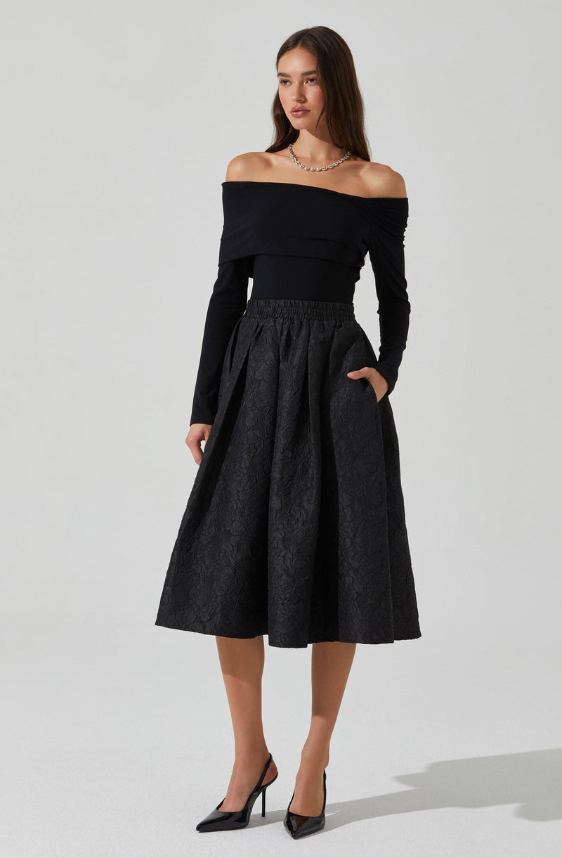 Astr The Label Andolina Skirt Black