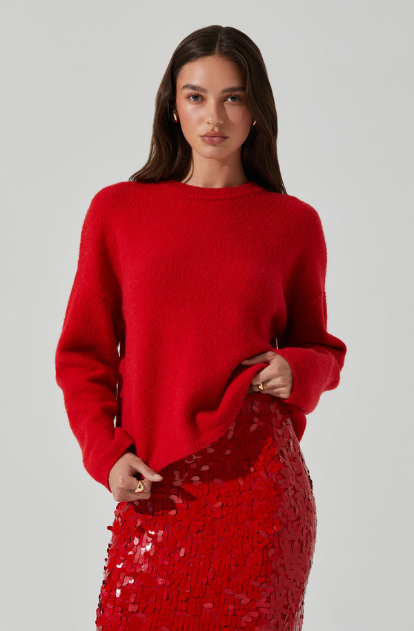 Astr The Label Bowie Sweater Red