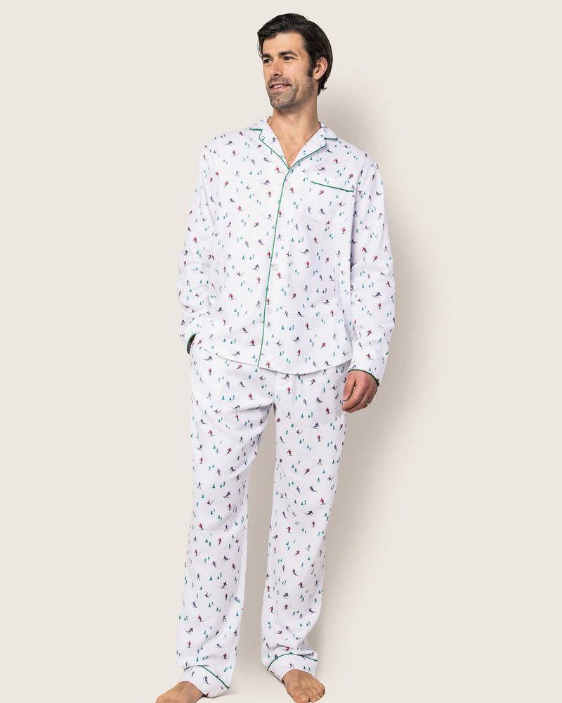 Petite Plume Men's Flannel Pajama Set in Apres Ski