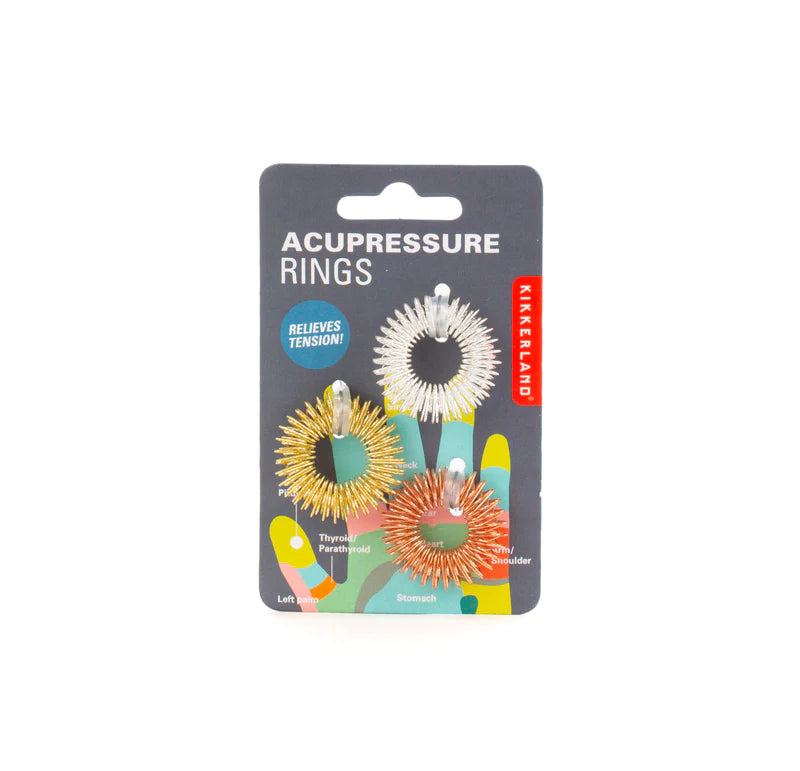 Kikkerland Acupressure Massage Rings S/3