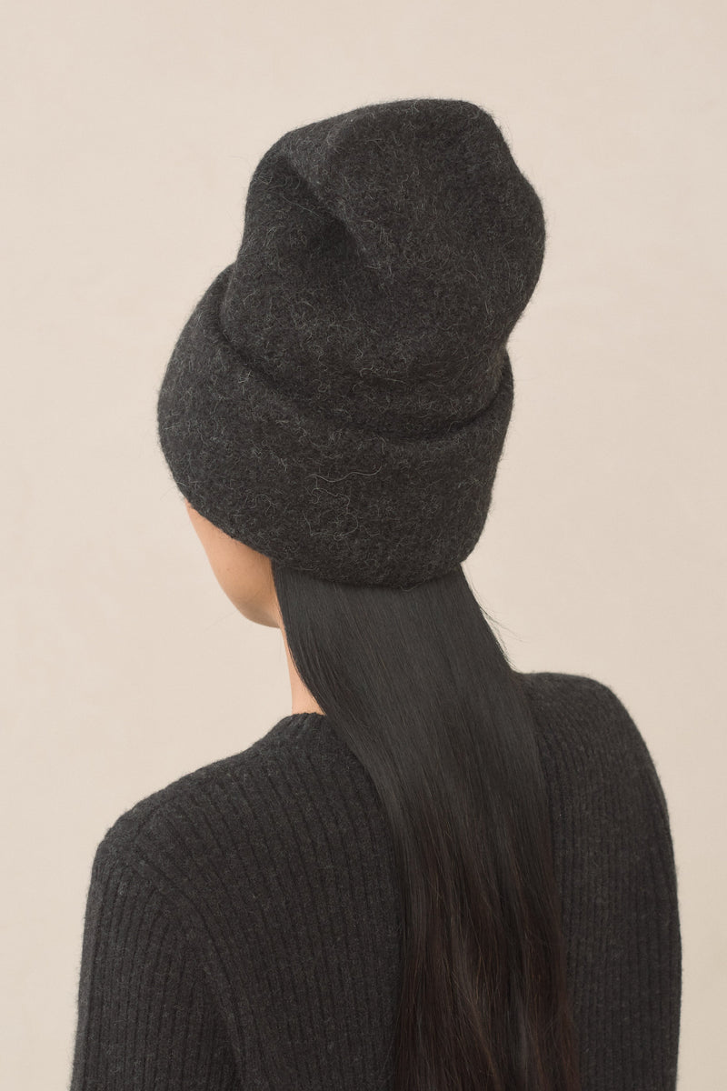 Lauren Manoogian Carpenter Hat Black Melange