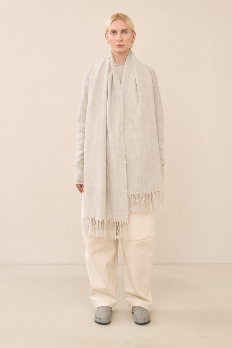 Lauren Manoogian Handwoven Fine Wrap Carrara