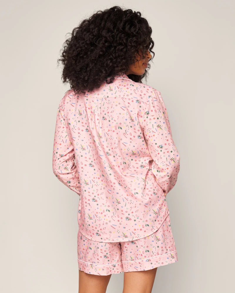 Petite Plume Women's Twill Pajama Set in Vintage Sweets