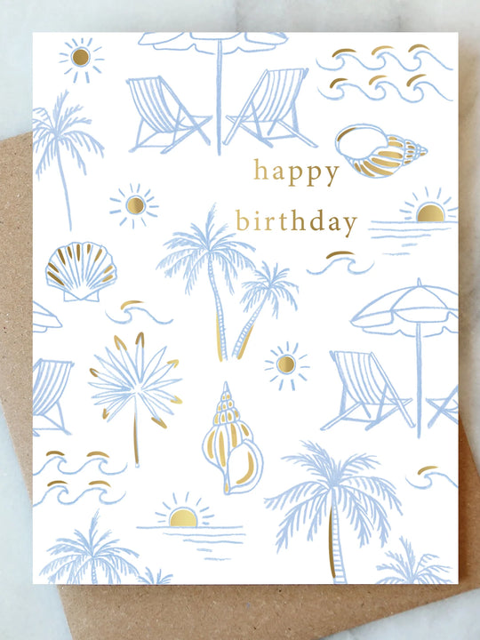 Abigail Jayne Design Beachy Birthday Card