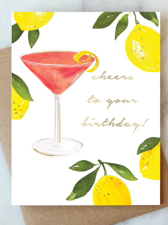 Abigail Jayne Design Cosmopolitan Birthday Card