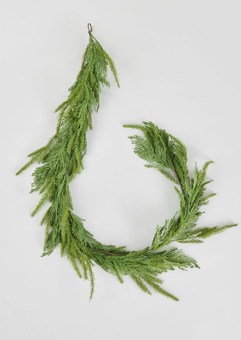 Afloral Fake Cedar Greenery Garland - 66”