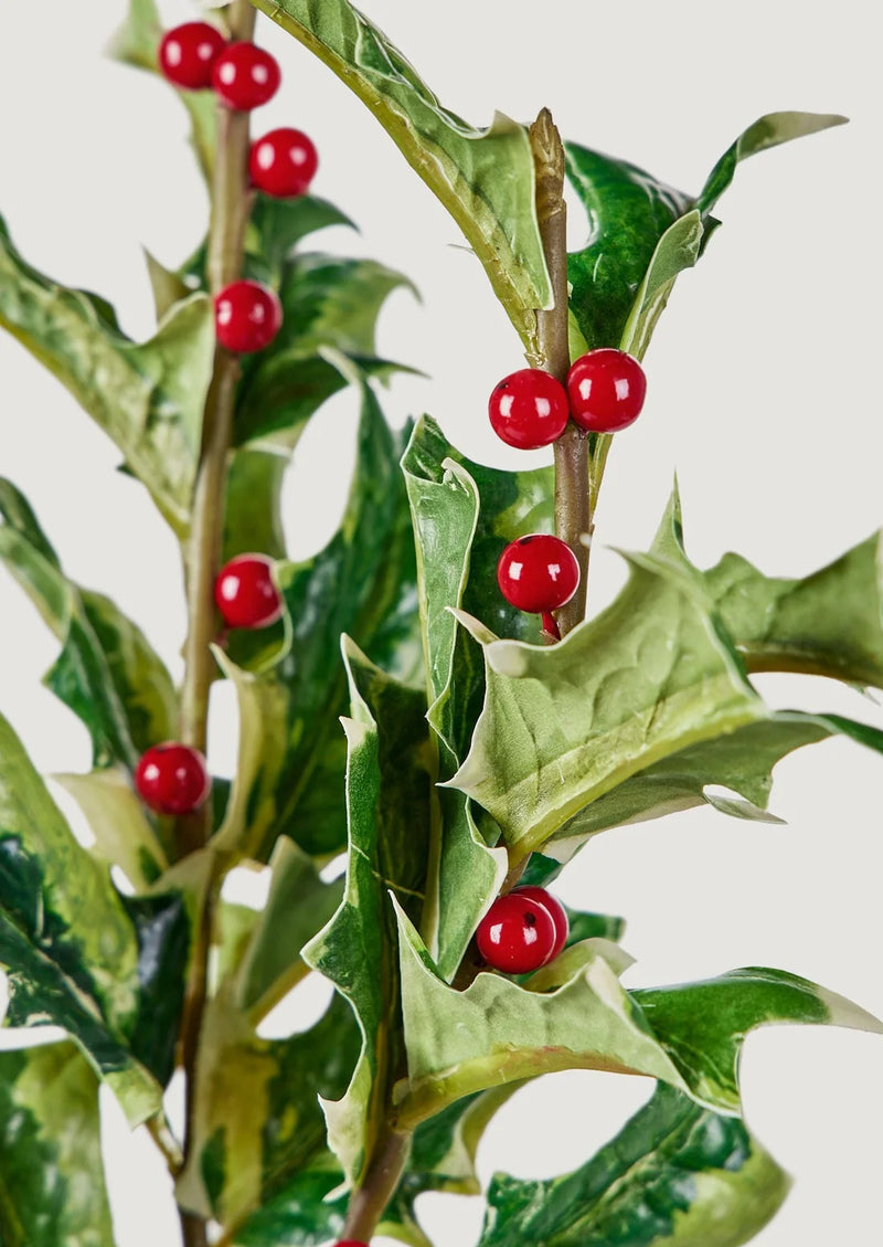 Afloral Faux Holly Branch - 36"