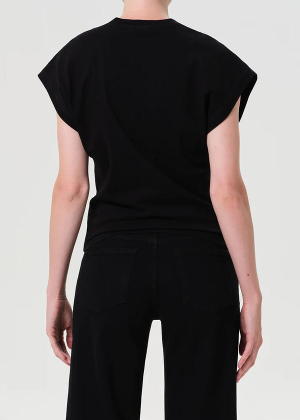 Agolde Meg Tee Black