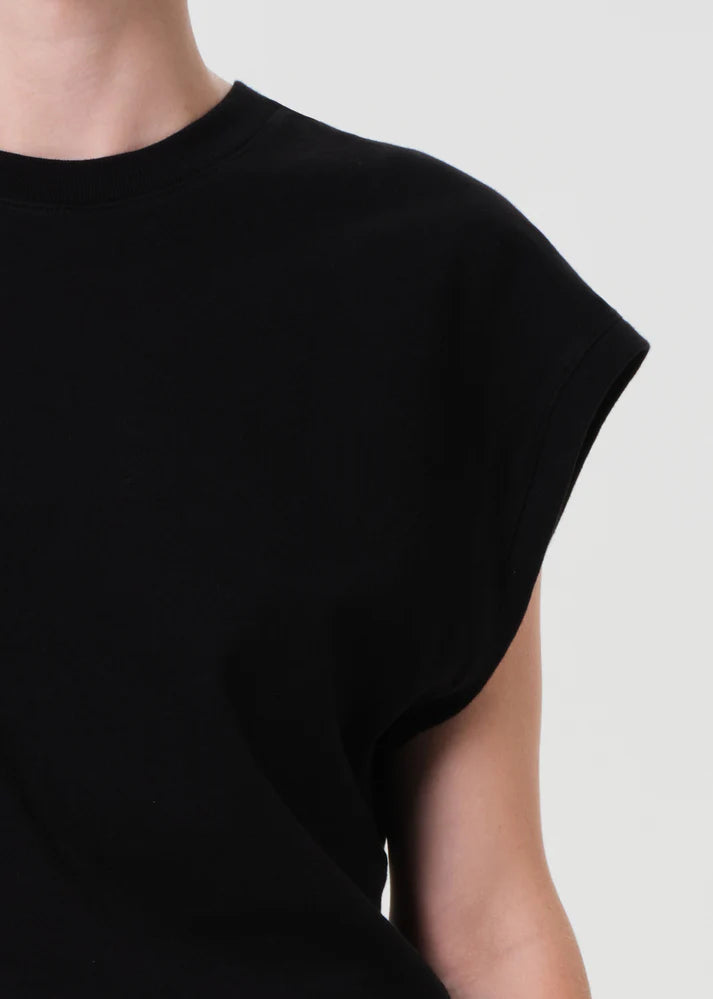 Agolde Meg Tee Black