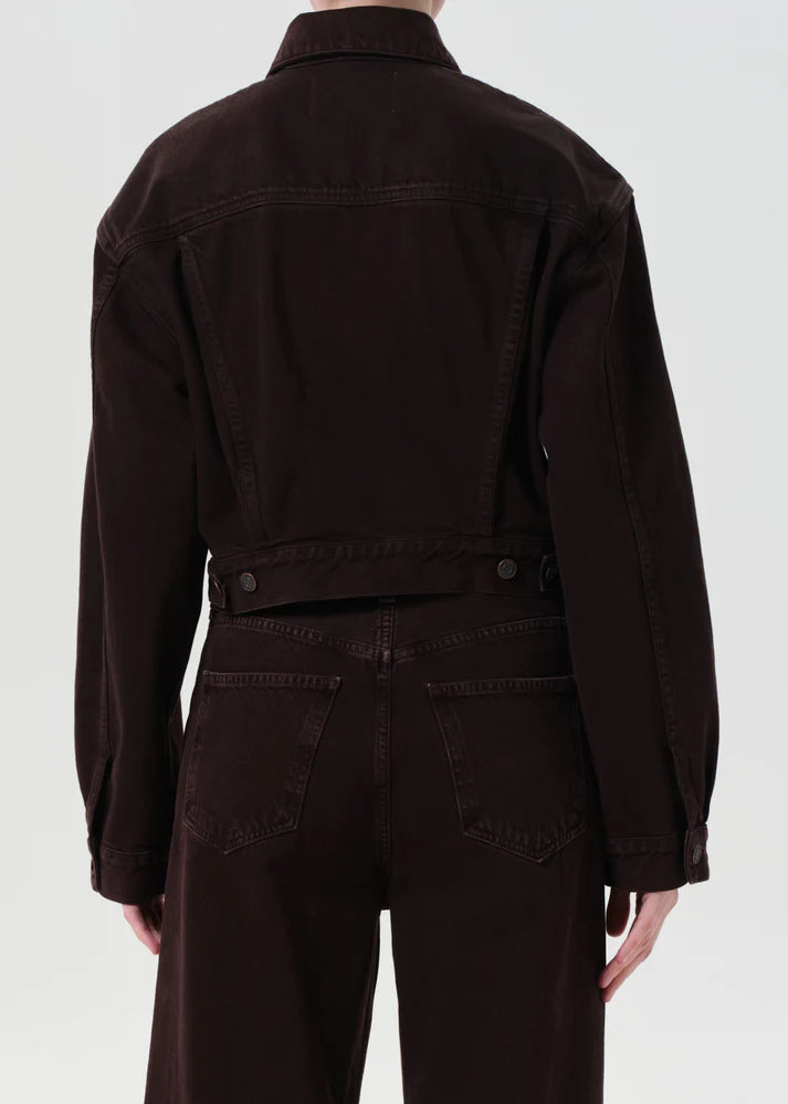 Agolde Radley Jacket In Sloe Berry