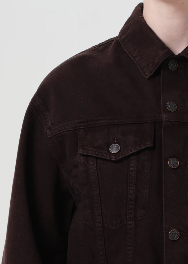 Agolde Radley Jacket In Sloe Berry