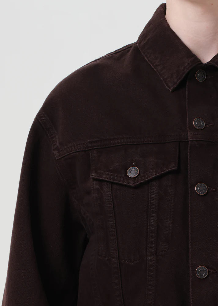 Agolde Radley Jacket In Sloe Berry