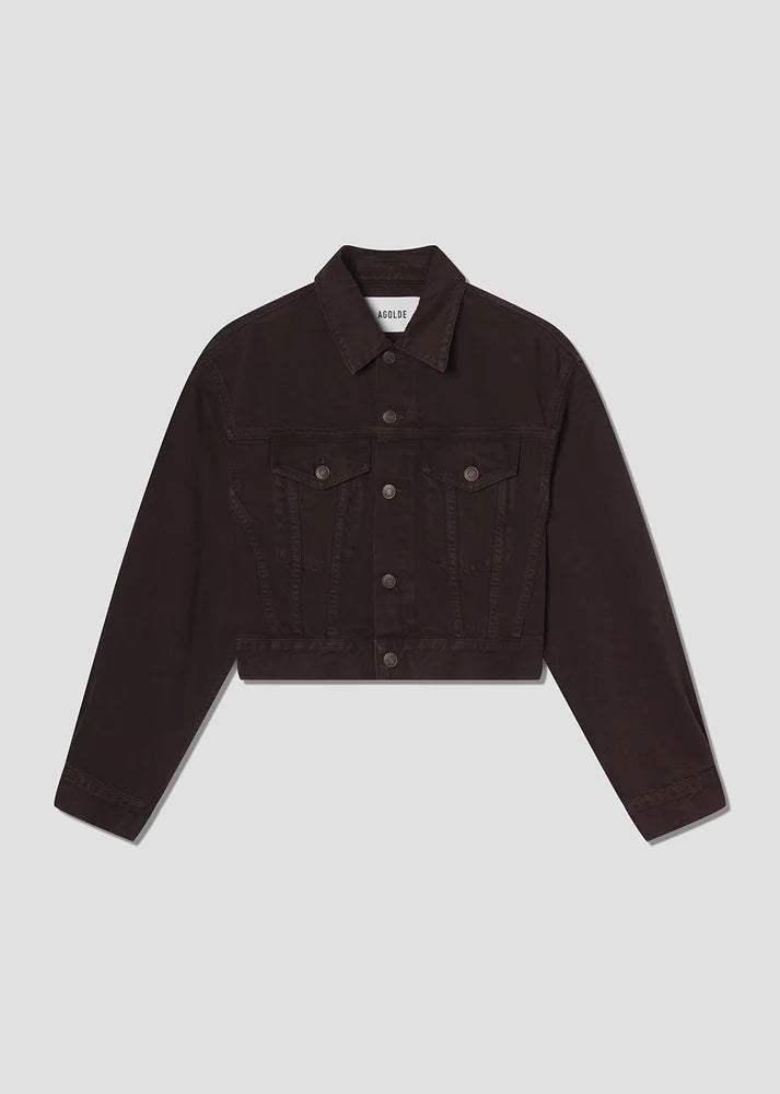 Agolde Radley Jacket In Sloe Berry