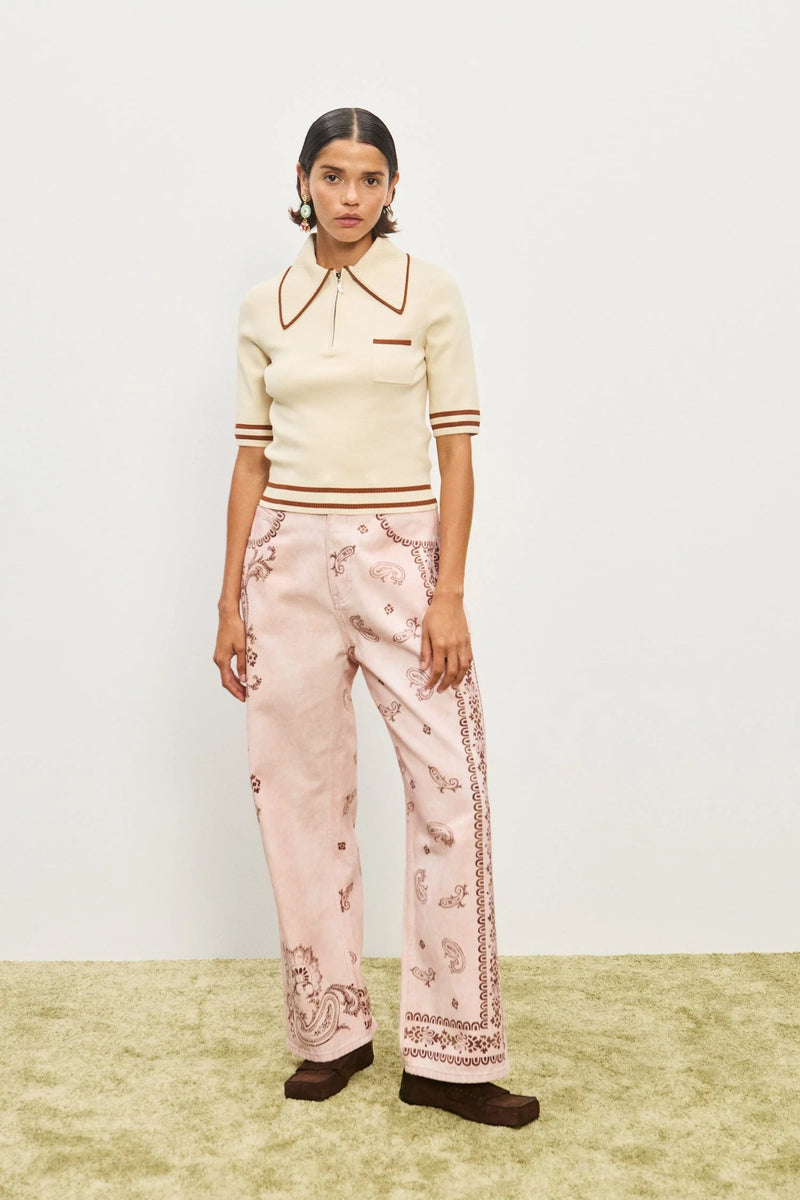 Alemais Akia Straight Leg Denim Jean
