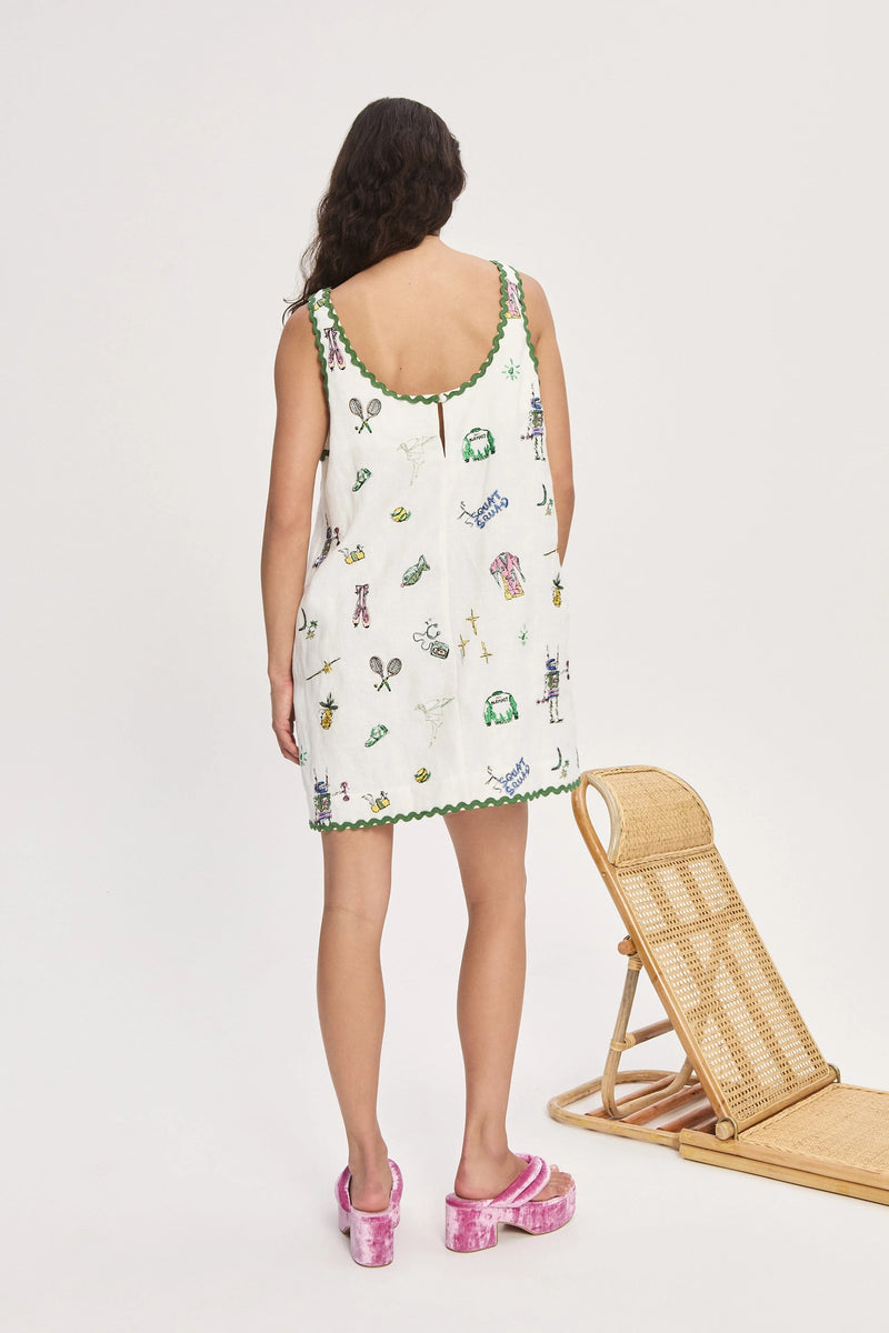 Alemais Play Embroidered Mini Dress