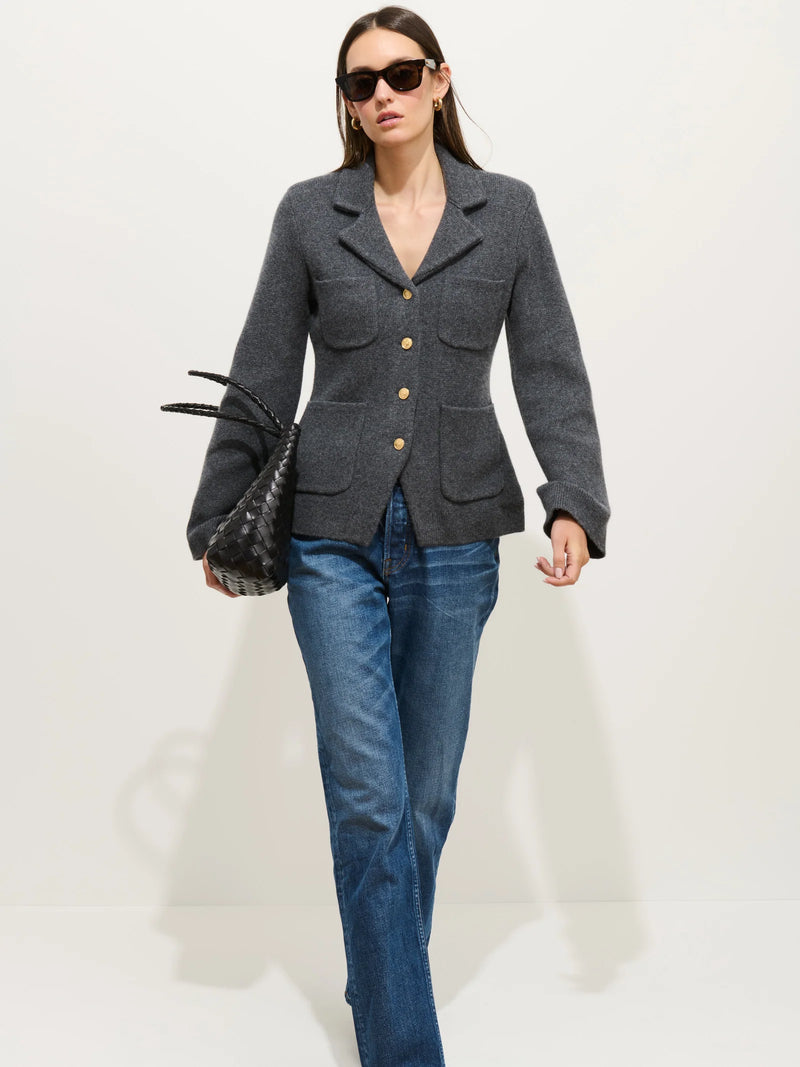 Alex Mill London Sweater Jacket Storm Grey