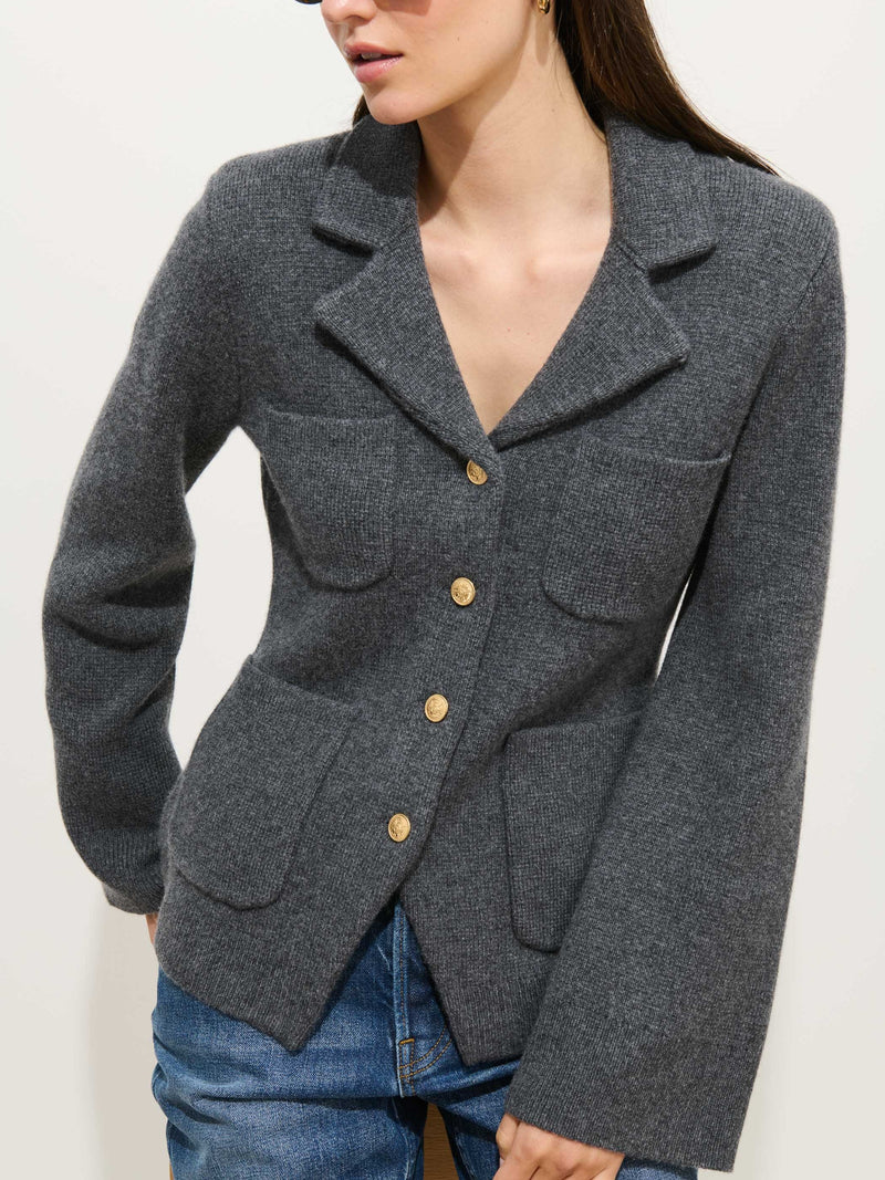 Alex Mill London Sweater Jacket Storm Grey