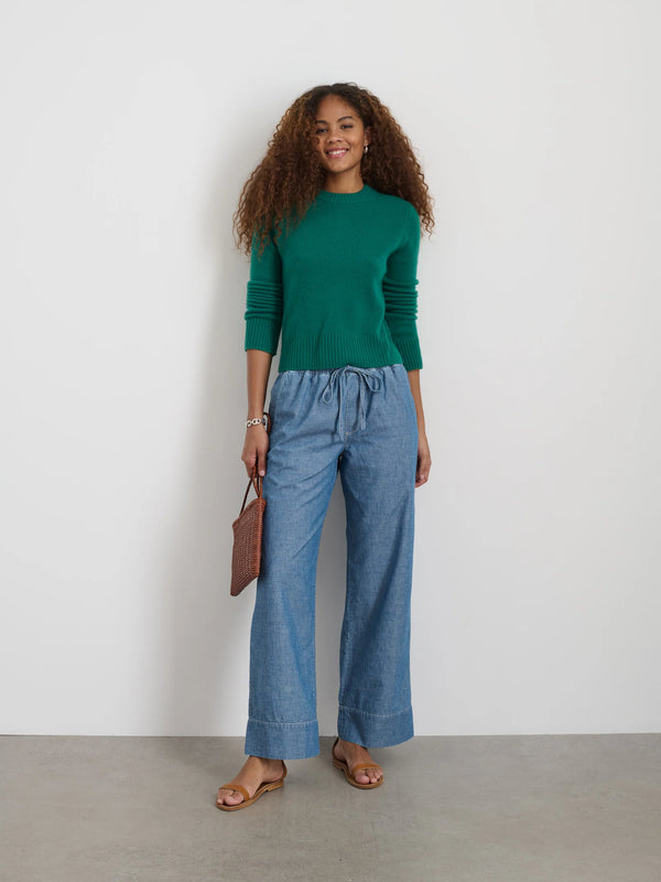 Alex Mill Michelle Sweater in Cashmere Kelly Green