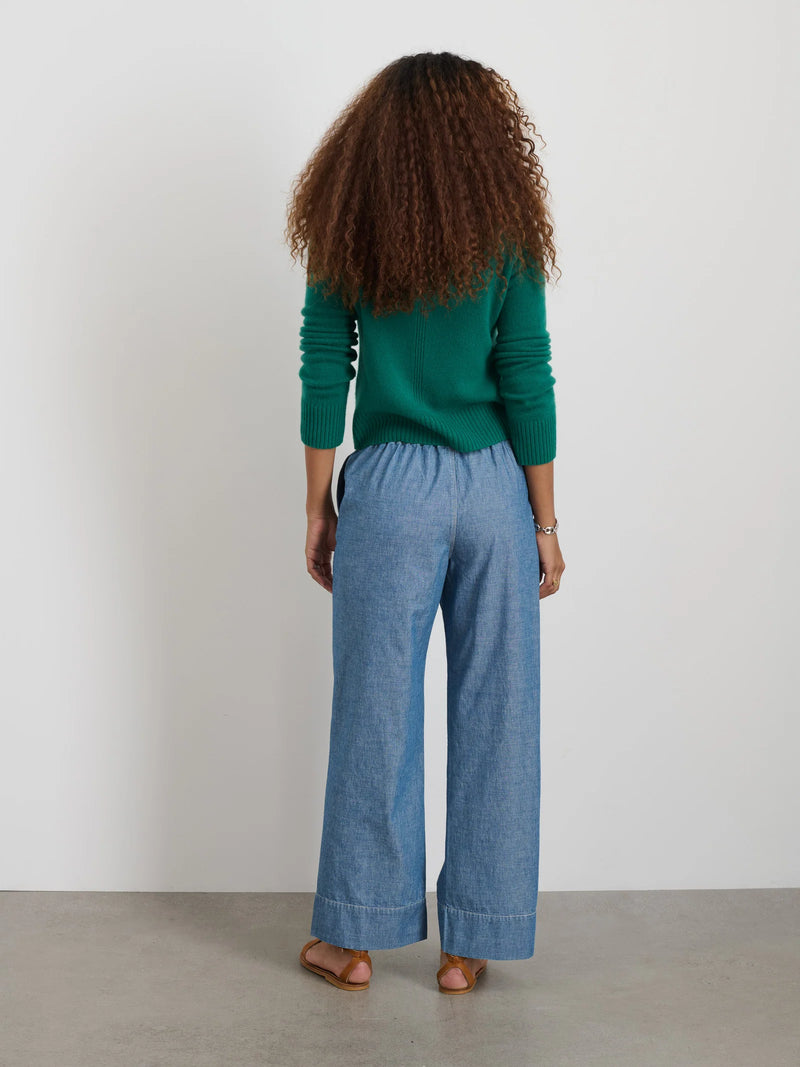 Alex Mill Michelle Sweater in Cashmere Kelly Green