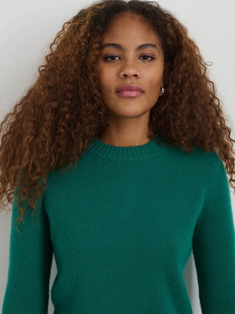 Alex Mill Michelle Sweater in Cashmere Kelly Green