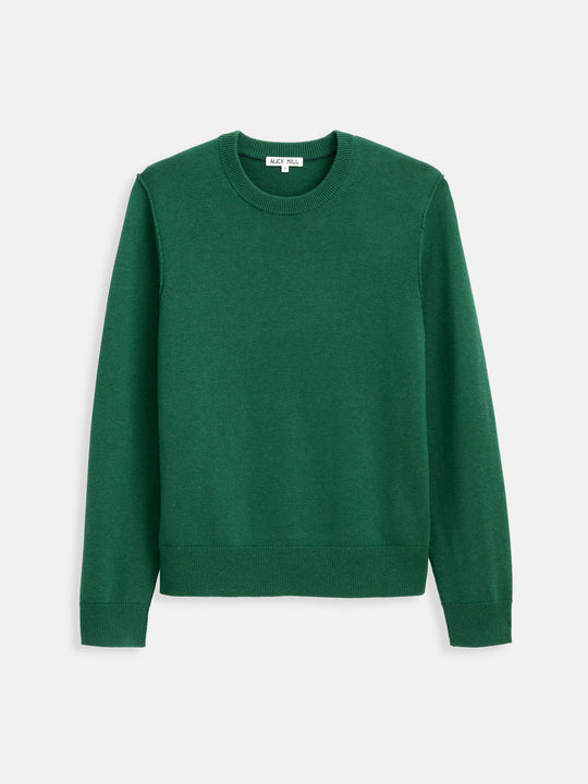 Alex Mill Reverse Seam Crew Evergreen