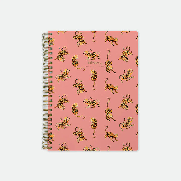 All The Ways to say. Pink Leopard - Notebook Spiral