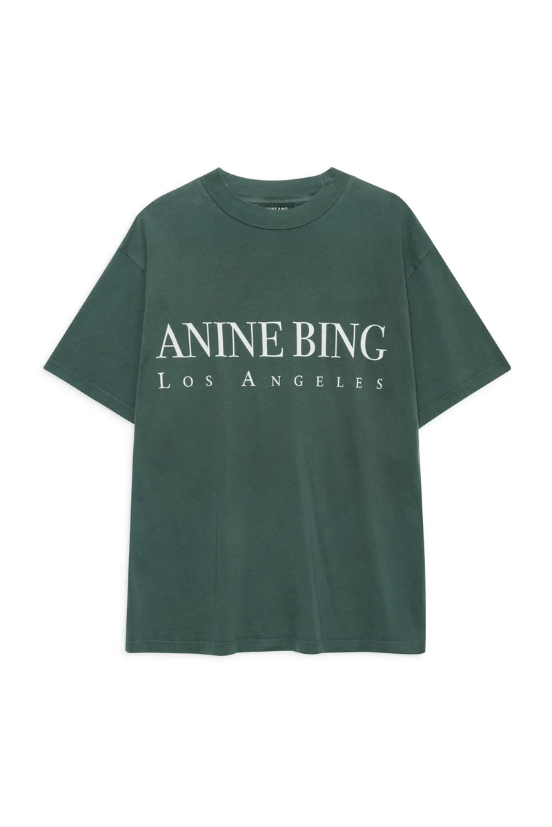 Anine Bing Ashton Tee Los Angeles - Dark Teal