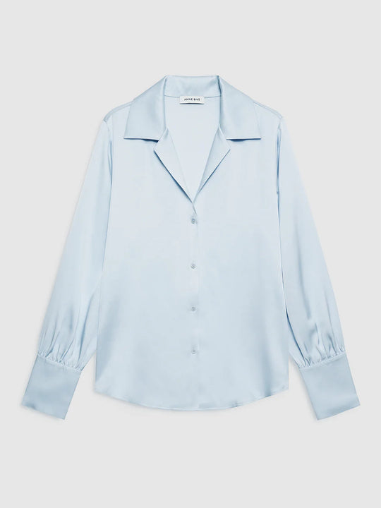 Anine Bing Bethany Shirt - Pale Blue