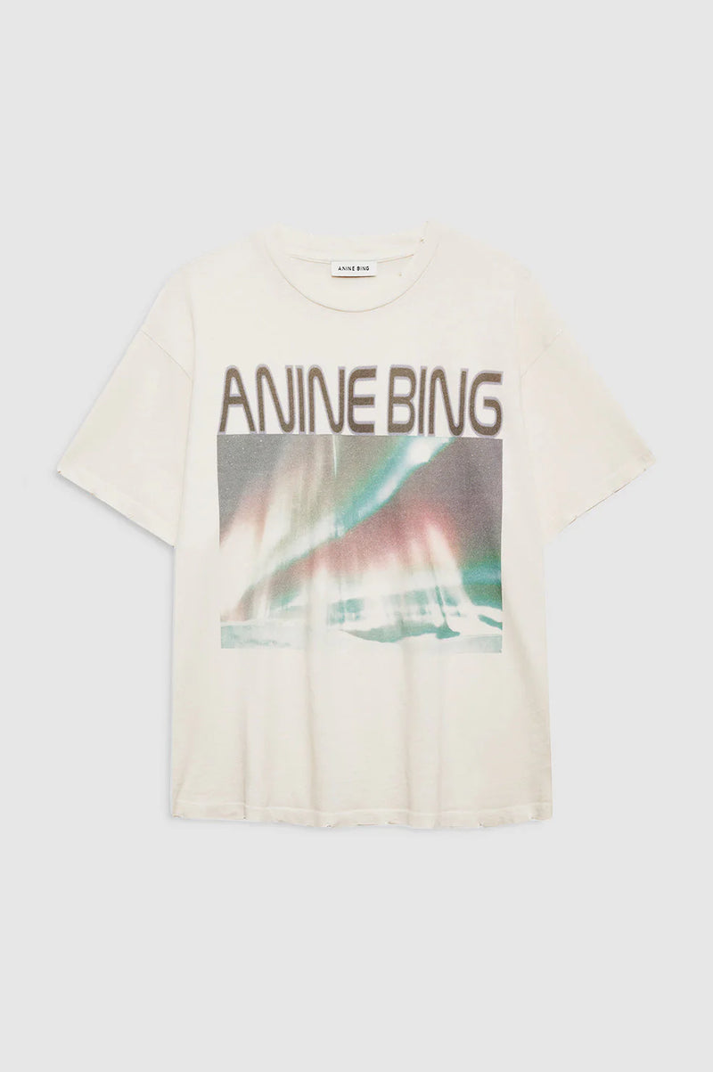Anine Bing Cade Tee Northern Lights - Off White