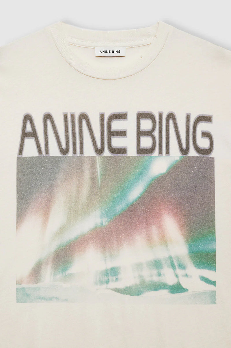 Anine Bing Cade Tee Northern Lights - Off White