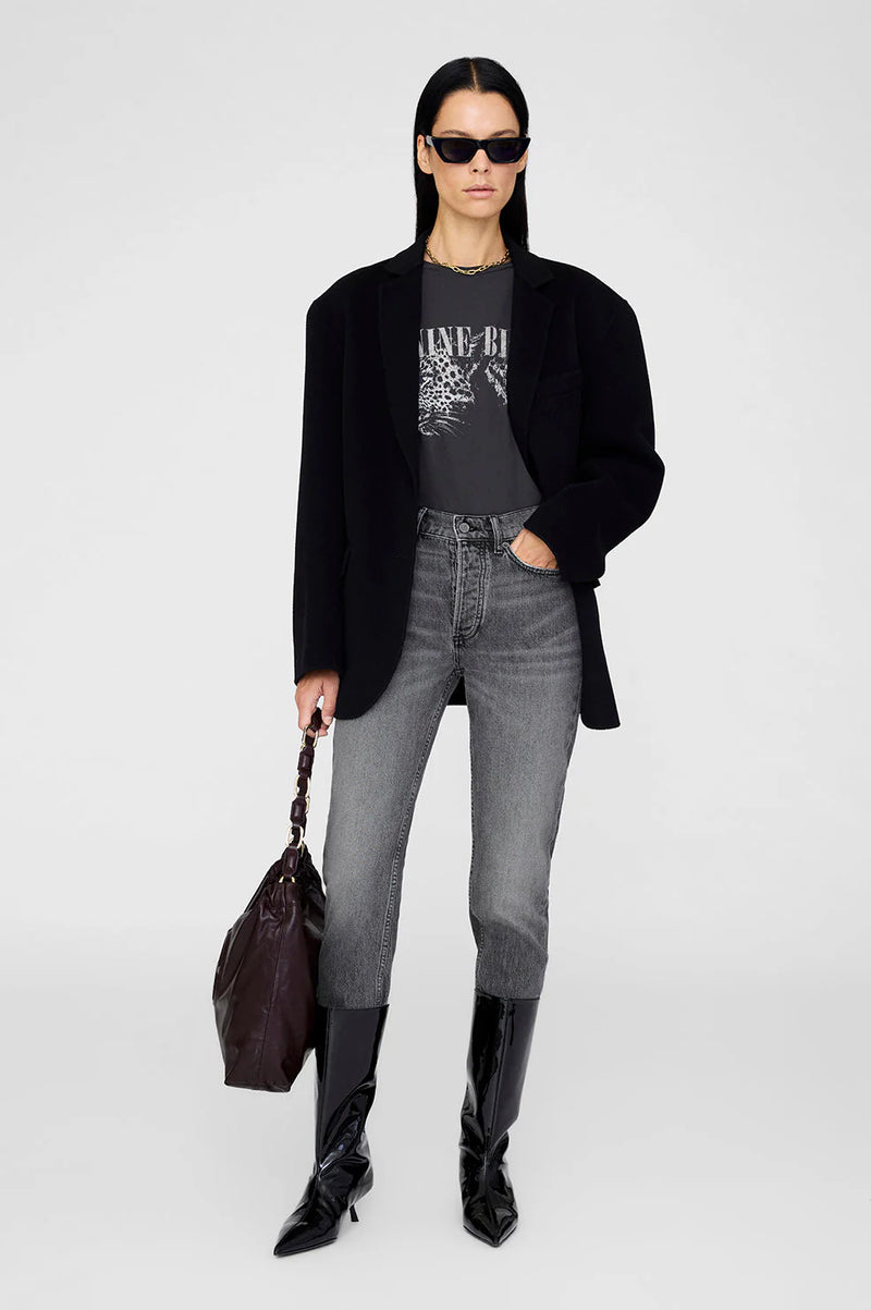 Anine Bing Cohen Tee - Washed Black