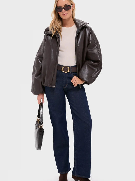 Anine Bing Cyrus Jacket - Deep Brown