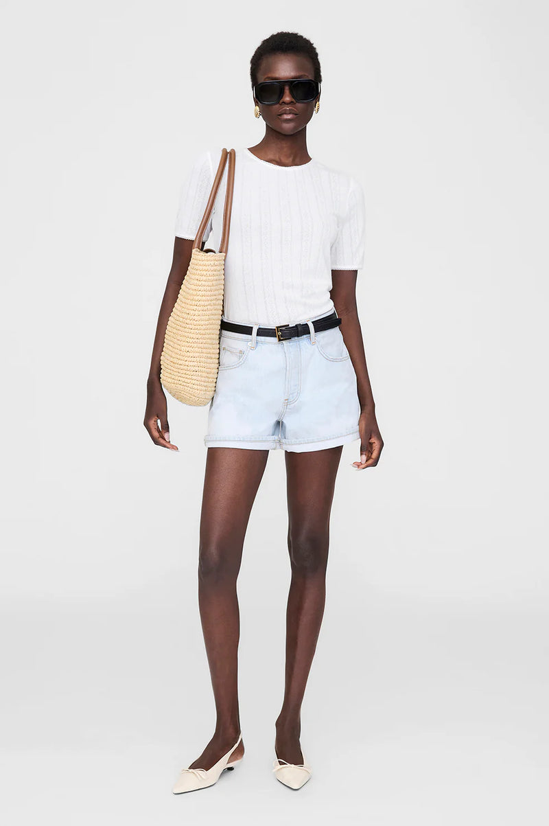 Anine Bing Dalton Short - Ultra Bleached