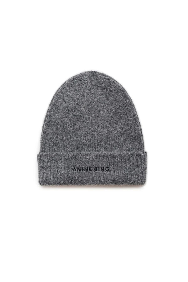 Anine Bing Elia Beanie - Heather Charcoal