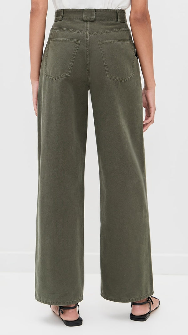 Anine Bing Grayson Pant - Army Green