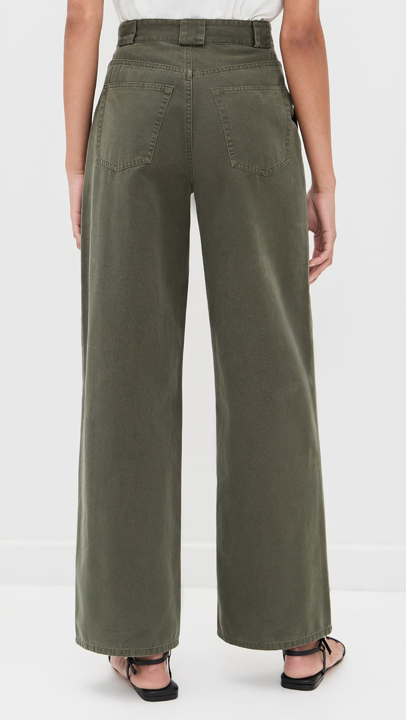 Anine Bing Grayson Pant - Army Green