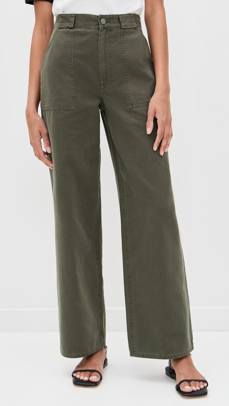 Anine Bing Grayson Pant - Army Green